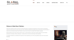 Desktop Screenshot of globalmusicpublishers.com